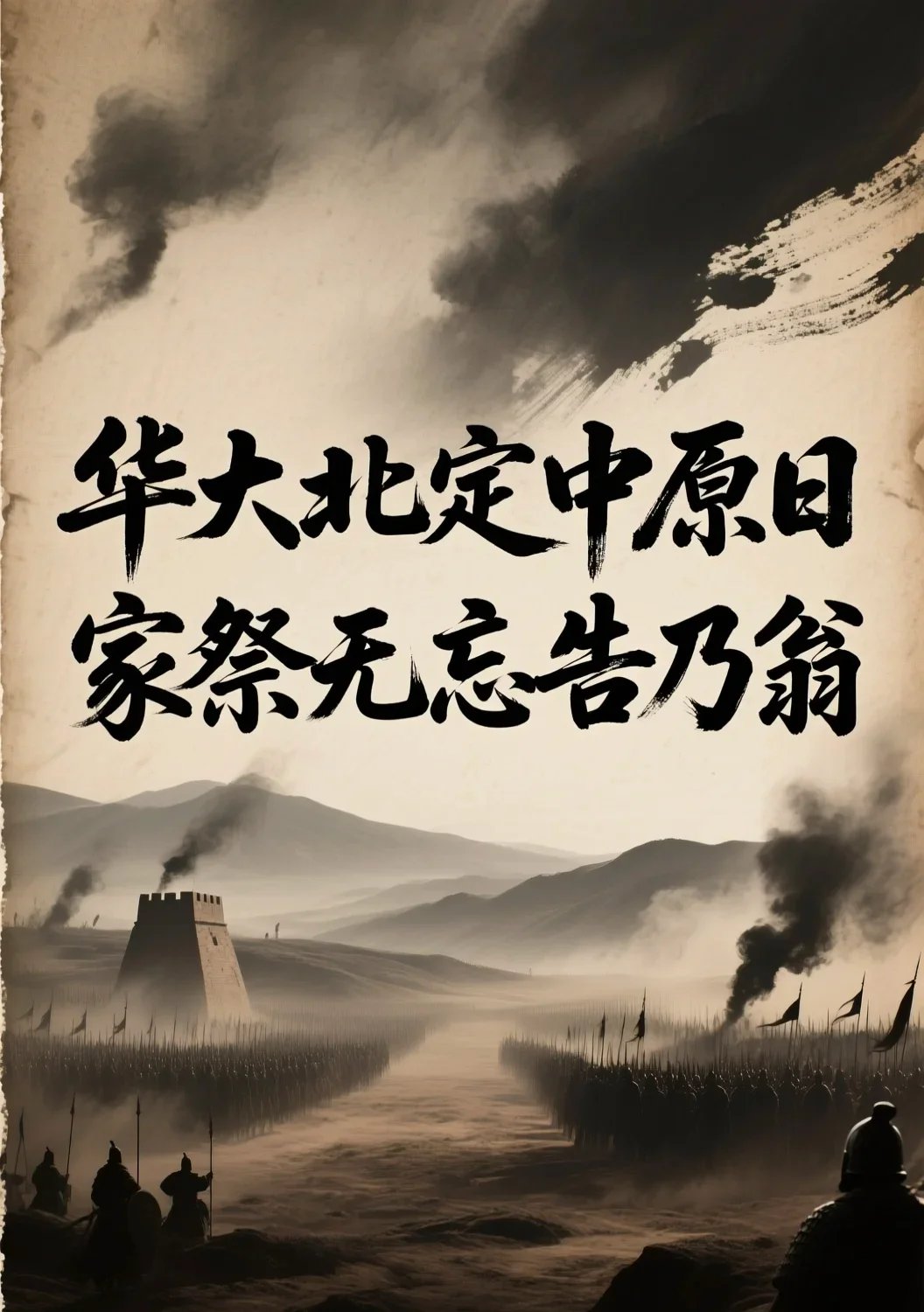 华大北定中原日文字配图